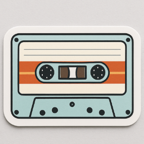Retro Tape Sticker